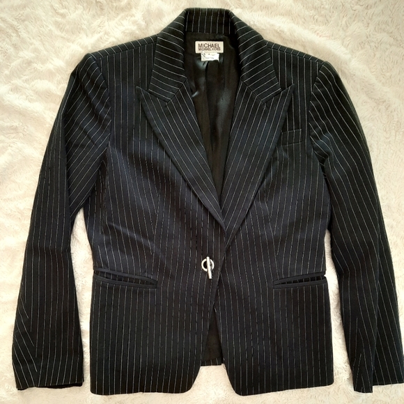 🔥🔥🔥SALE🔥🔥🔥Michael Kors Pinstripes Blazer - Picture 1 of 3
